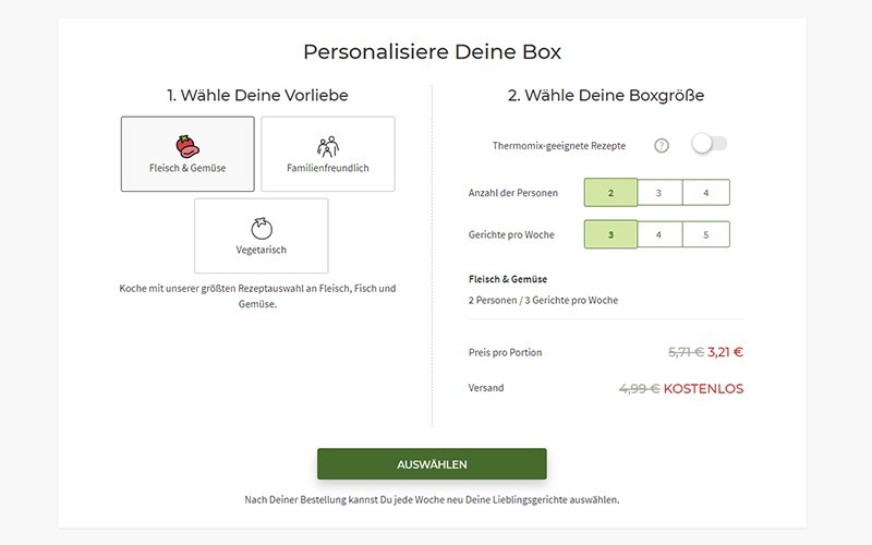 HelloFresh zutaten und box HelloFresh bewertung